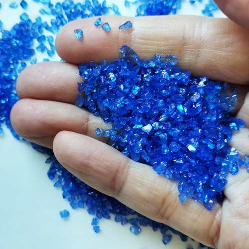 たっぷり20g！ガラスカレット・オーロラ加工【紺青（こんじょう