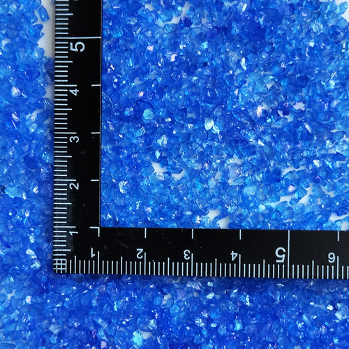 たっぷり20g！ガラスカレット・オーロラ加工【紺青（こんじょう