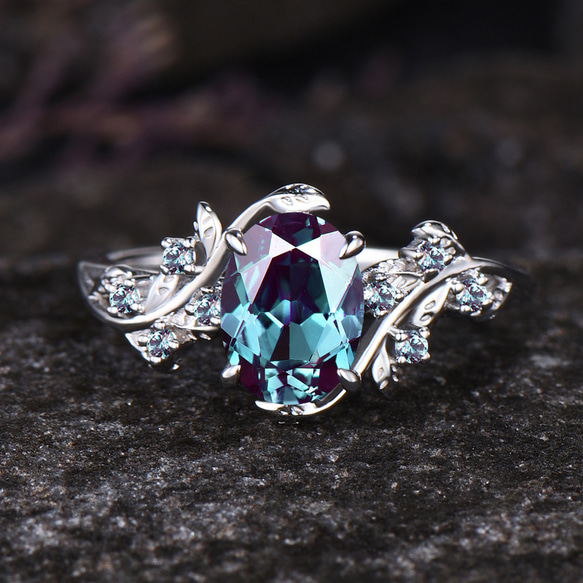 アレキサンドライト　SV925 シルバー　リング 6月　誕生石　新品未使用 アレキサンドライト SV925 シルバー リング 6月 誕生石 新品未使用