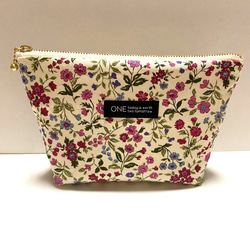 ♡20センチファスナーフラットポーチ♡ハンドメイド　アレキサンダーヘンリー ♡20センチファスナーフラットポーチ♡ハンドメイド アレキサンダー