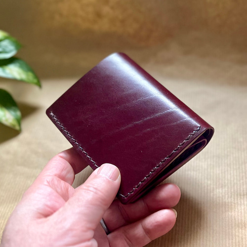 ストレートウォレット/ボルドー【イタリアンレザー】レディース/メンズ