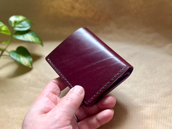 ストレートウォレット/ボルドー【イタリアンレザー】レディース/メンズ