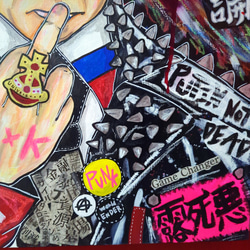 【F10号/お値下げOK】PUNKS,P （F10号） 現代アート 絵画 イラスト アート インテリア 6枚目の画像