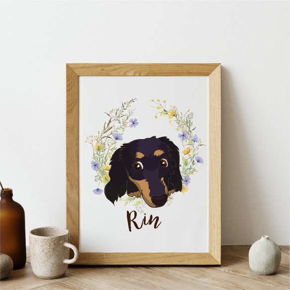 ペット 犬 猫 イラスト 写真 メモリアル 似顔絵 インテリア うち