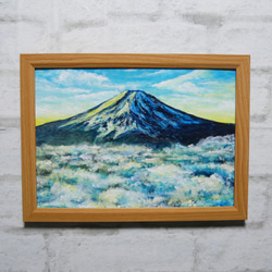 油絵 油彩 油彩画 絵 絵画 【朝焼けの紅富士】 油絵 油彩 油彩画 絵 絵画 【朝焼けの紅富士】 | HIROSHI1990