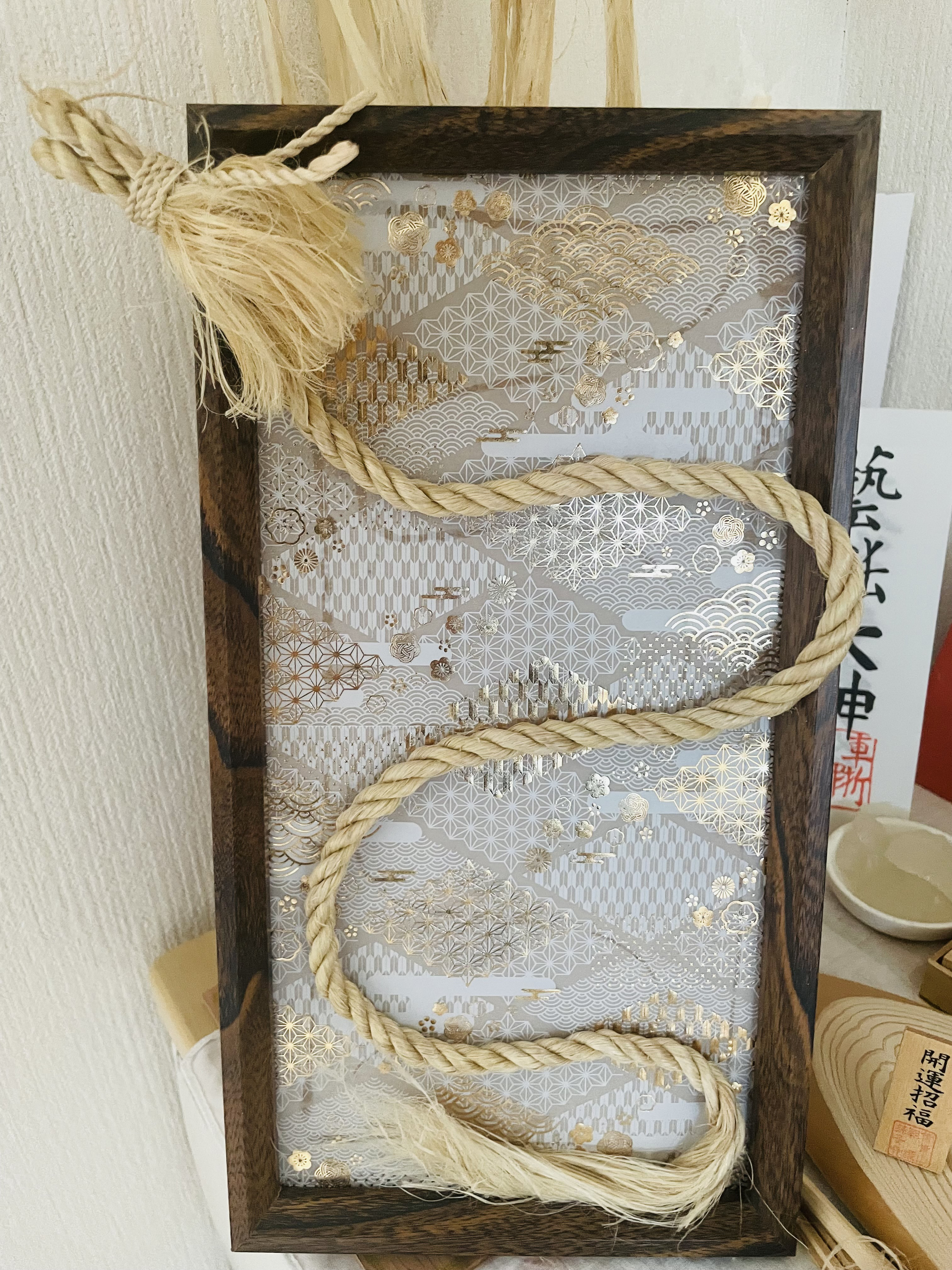 イザナミ（梅）祓い清め浄化 精麻 龍神アート　伝統文化   辰年 辰 龍   浄化　しめ縄ドラゴンアート【受注生産】