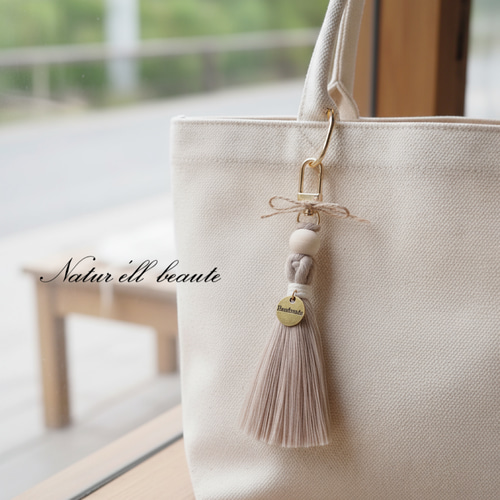 No.2タッセル バッグチャーム マクラメ No.2タッセル バッグチャーム マクラメ