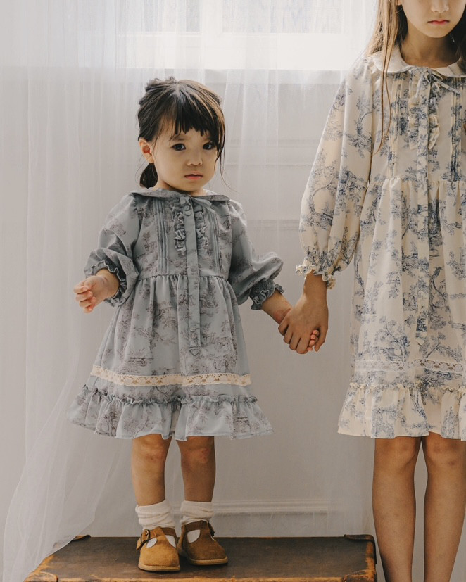 【女の子のフォーマル服❤︎】フェアリーテイルワンピース  ｜トワルドジュイ｜ダスティブルー｜結婚式｜入学式｜入園式