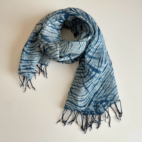 ジュンハシモト　イタリア製リネンストール　青 junhashimoto青色 大判リネンストール 美中古 - メルカリ