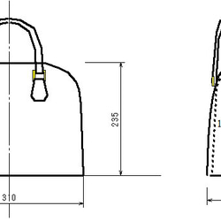 Ka様ご注文のヌメ革のブガッティ型バッグ 7枚目の画像