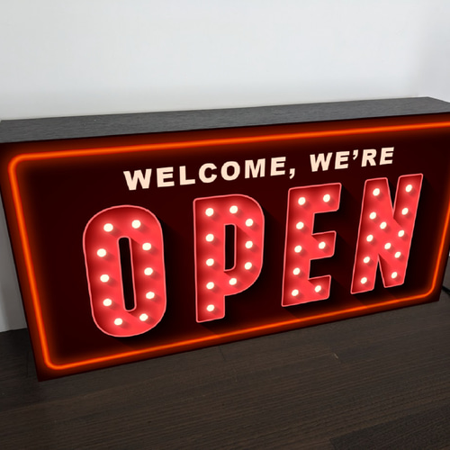 OPEN オープン 開店 営業中 ポップアート いらっしゃいませ