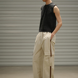 メンズレトロ運動カジュアルパンツゆったりポケット作業ズボン W132 4枚目の画像