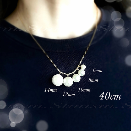 14kgfペンダントトップ❤️8mm インカローズ ネックレス