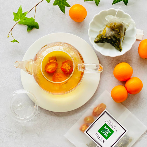 オーガニック薬膳茶 五色茶 GREEN　青　楽膳カフェオリジナルブレンド　イライラうつうつ 2枚目の画像