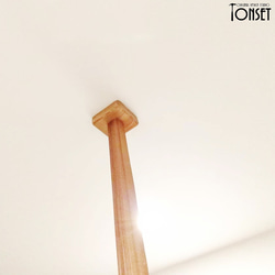 木製突っ張り棒 オークcol. 1000〜1499ｍｍまで(調節高さ約10ｍｍ) 4枚目の画像
