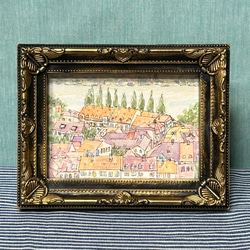 ブルージュ(ミニ)(ベルギー、ブルージュ、透明水彩、原画、写真