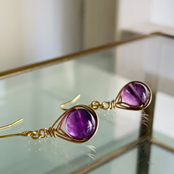 男女皆宜的【二月生日石】紫水晶單隻耳環，讓你平靜的心情 第5張的照片