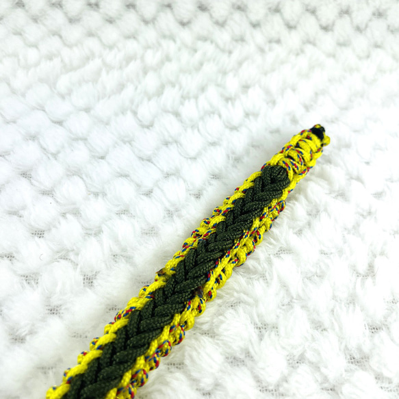 [公式]マクラメ編み#233エルフェンゾプフ編み小型犬首輪 6枚目の画像