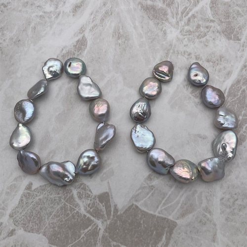 グレー系真珠ブレスレット 約20cm グレー系真珠ブレスレット 約20cm