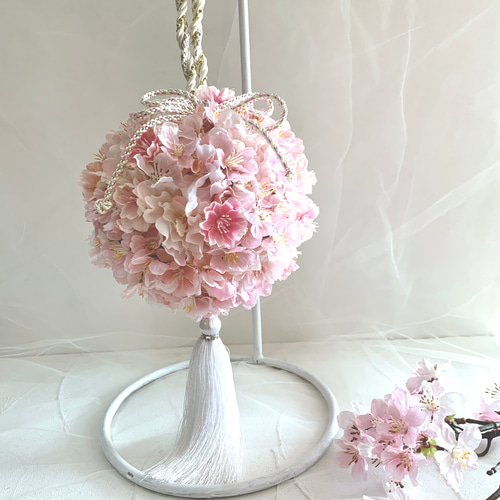 桜　アーティシャルフラワーブーケ　ブートニア、ヘッドアクセ付き✨ 桜 アーティシャルフラワーブーケ ブートニア、ヘッドアクセ付き✨