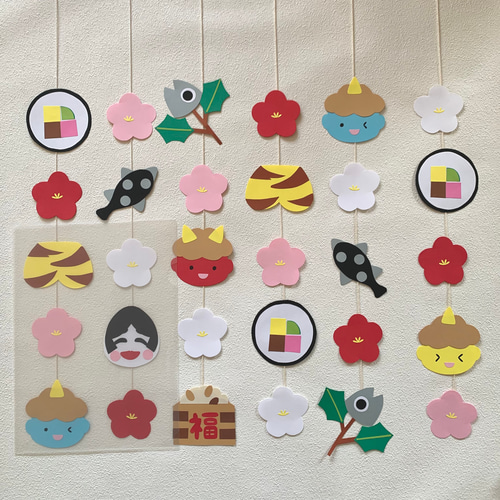 節分のガーランド その他インテリア雑貨 ちぃ坊のお絵描き帳 通販