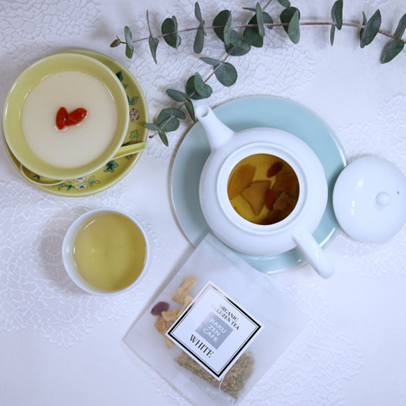 オーガニック薬膳茶 五色茶 WHITE　白　楽膳カフェオリジナル　風邪や感染予防 2枚目の画像