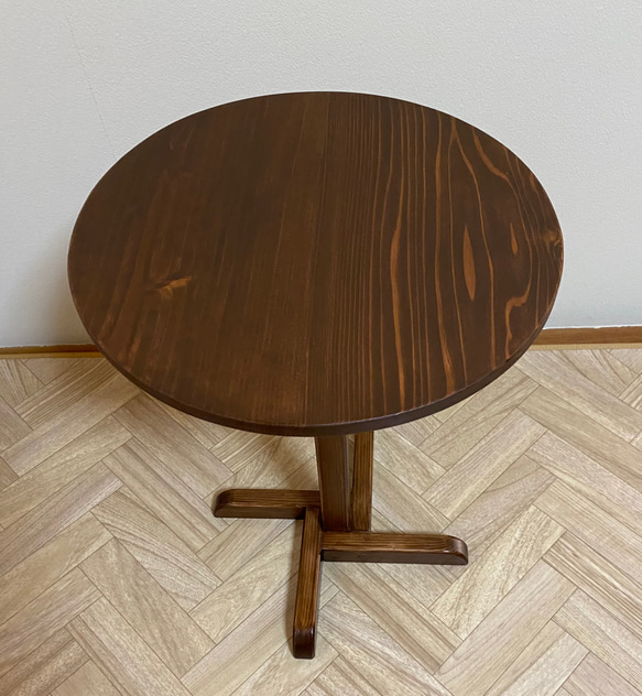木製サイドテーブル 3枚目の画像