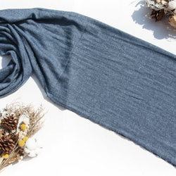 喀什米爾Cashmere 針織圍巾 純羊毛圍巾 手織圍巾 編織圍巾-海洋 美麗諾 聖誕節交換禮物 好友生日禮物 母親節 第12張的照片