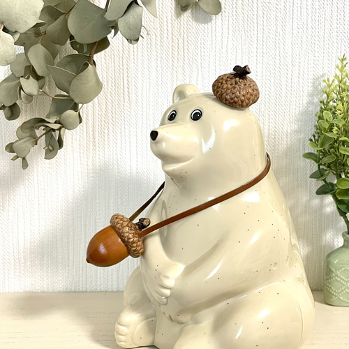 しろくま貯金箱》北海道の森の宝物＊どんぐりポシェット&ぼうし その他