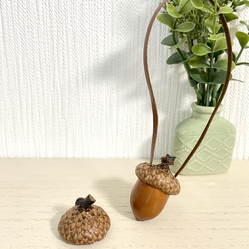 森のどんぐりとしろくま貯金箱＊どんぐりポシェットと帽子【ポーラベア】 しろくま貯金箱》北海道の森の宝物＊どんぐりポシェット&ぼうし