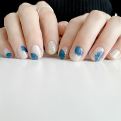 丸モチーフネイル ネイルチップ（つけ爪） しろくまnail 通販