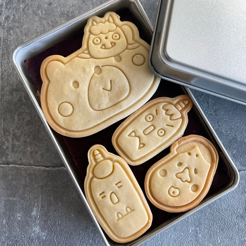 節分】鬼アイコン（約4㎝）選べる2個セット クッキー型（スタンプ付き