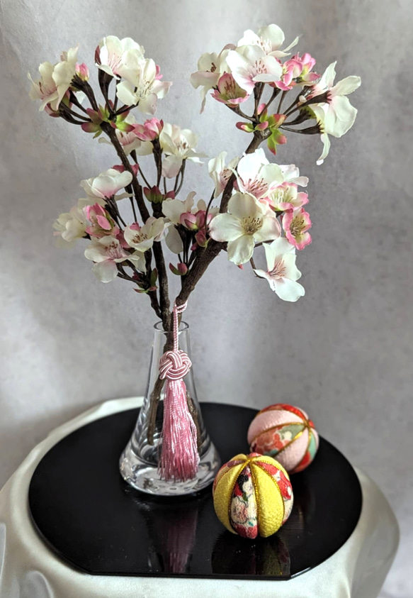 毎年きれい！お色選べる！桜のアレンジメント4点セット　ひな祭り　和室　玄関　インテリア 4枚目の画像