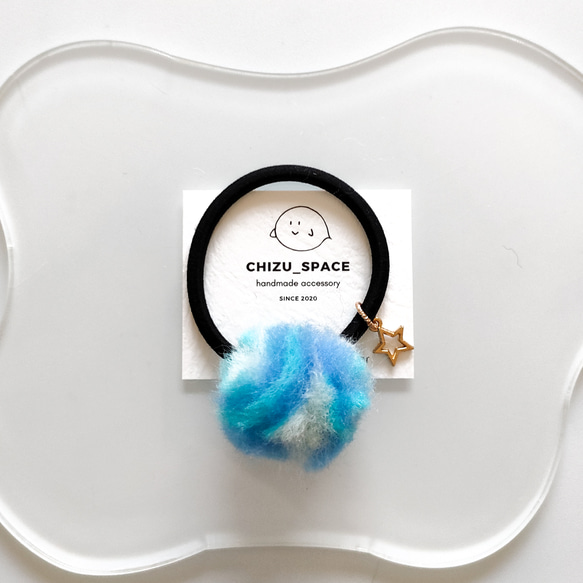 レジン　ドライフラワー　ヘアゴム　ブローチ　ポニーフック　No.67 ヘアゴム No.67 レジンドライフラワーヘアゴムブローチポニーフックNo.67