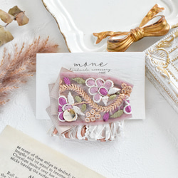 no.57 ハンドメイド　刺繍リボンとフリンジのアンティーク調ヘアアクセサリー 6e0290ce231f4a564e7fe251b33380