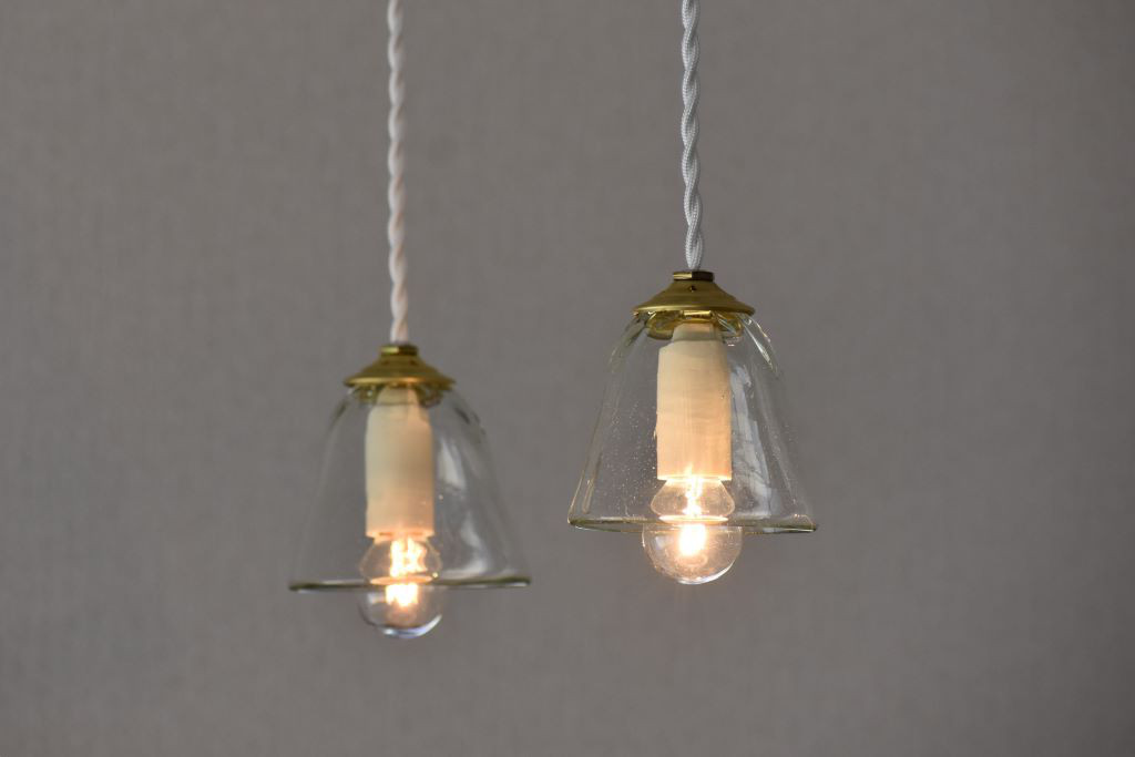 ★アウトレット★【ペア♪吹きガラス照明（裸電球シリーズ）透】☆送料無料☆