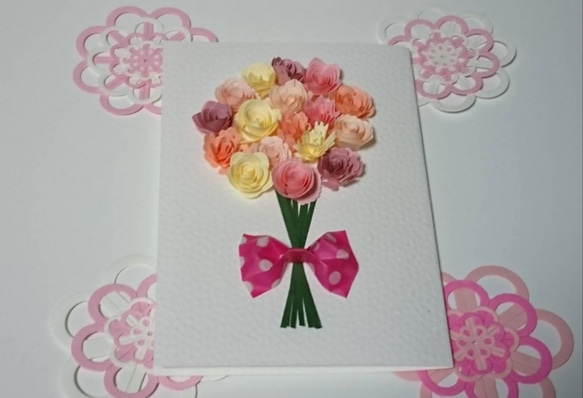 立体のお花のメッセージカード 192 1枚目の画像