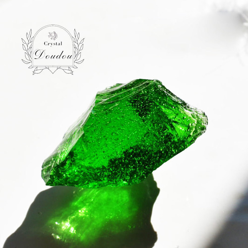 アンダラクリスタル レア グリーン・シーフォーム〔sa3350〕 天然石