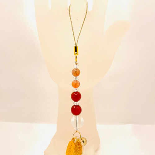 ☆御守り【玉置神社/ストラップ】サンストーン/カーネリアン/水晶