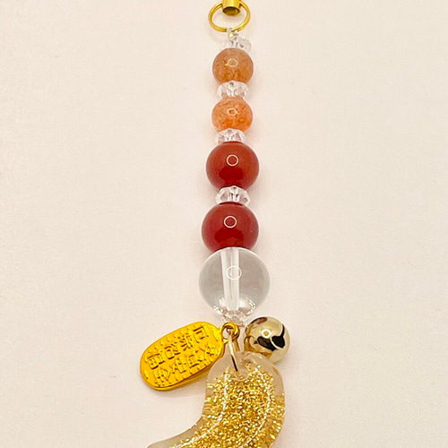 ☆御守り【玉置神社/ストラップ】サンストーン/カーネリアン/水晶