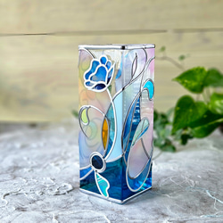 《仙女的花園～藍色》玻璃花瓶 第2張的照片