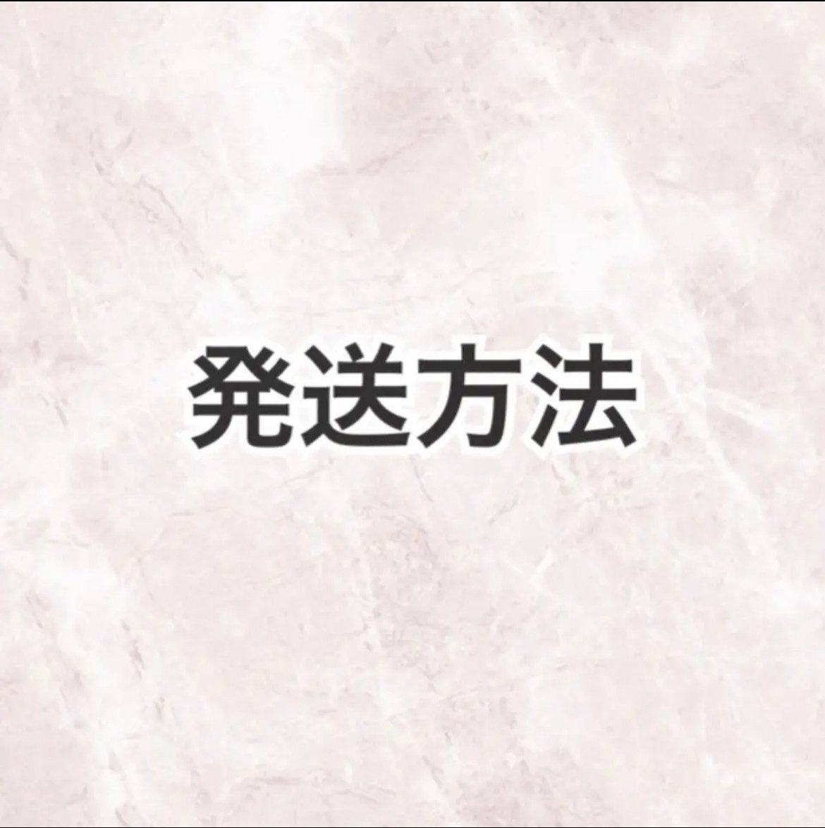⚠️必読 発送方法
