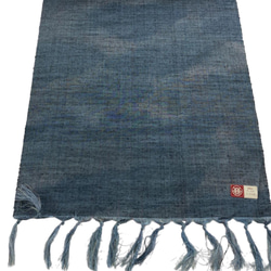 *和服布* 大島紬 這是一種半寬切馬風格成人平子帶，採用大花、春亞紡和西陣織材料製成。長450cm。 第12張的照片