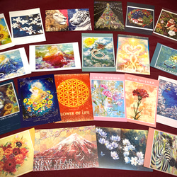 【おひとり様1セット限定】アート ポストカード 絵はがき レターセット アート 花 動物 山 3枚目の画像