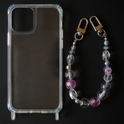 乾燥花珠/智慧型手機背帶/iPhone 手機殼和珠背帶/相容於所有型號 第12張的照片