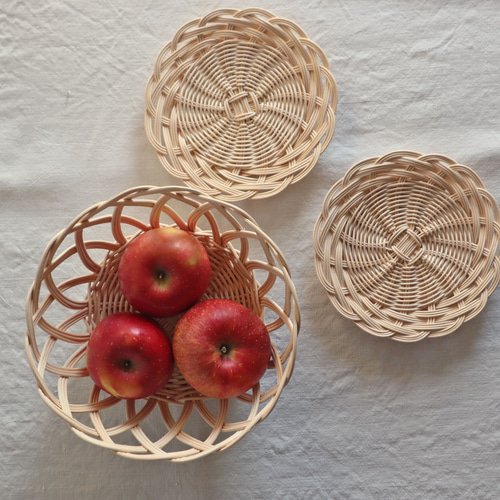 フルーツバスケット /ラタン 籐編みかご その他キッチン小物 atelier