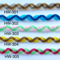 HIRASUKEリストストラップ【透明×編む】：セミオーダー： 5枚目の画像