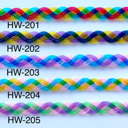 HIRASUKEリストストラップ【透明×編む】：セミオーダー： 4枚目の画像