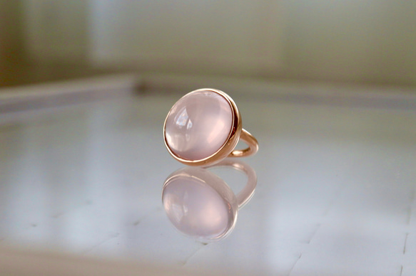 K10[朝露のpink rose]ring 3枚目の画像