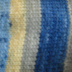 手編みの靴下　メリノウールで編んだ、爽やかな印象の大きめ靴下（女性用） 7枚目の画像